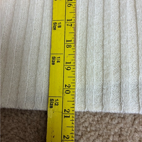 Maxwell Oversized Collar Cream Cardigan Wool Blend Cardigan- Sz M - Picture 16 of 16